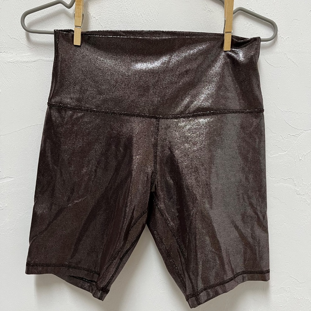 Lululemon Align 8" High-Rise Short - Radiate Foil Print French Press